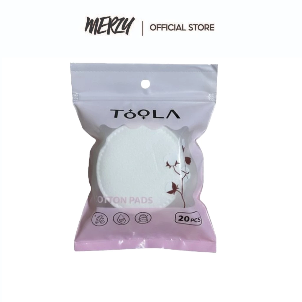 [HB Gift] [Hàng tặng không bán] TOOLA x Merzy Round Cotton Pads 20 PCS - BT-TLA067