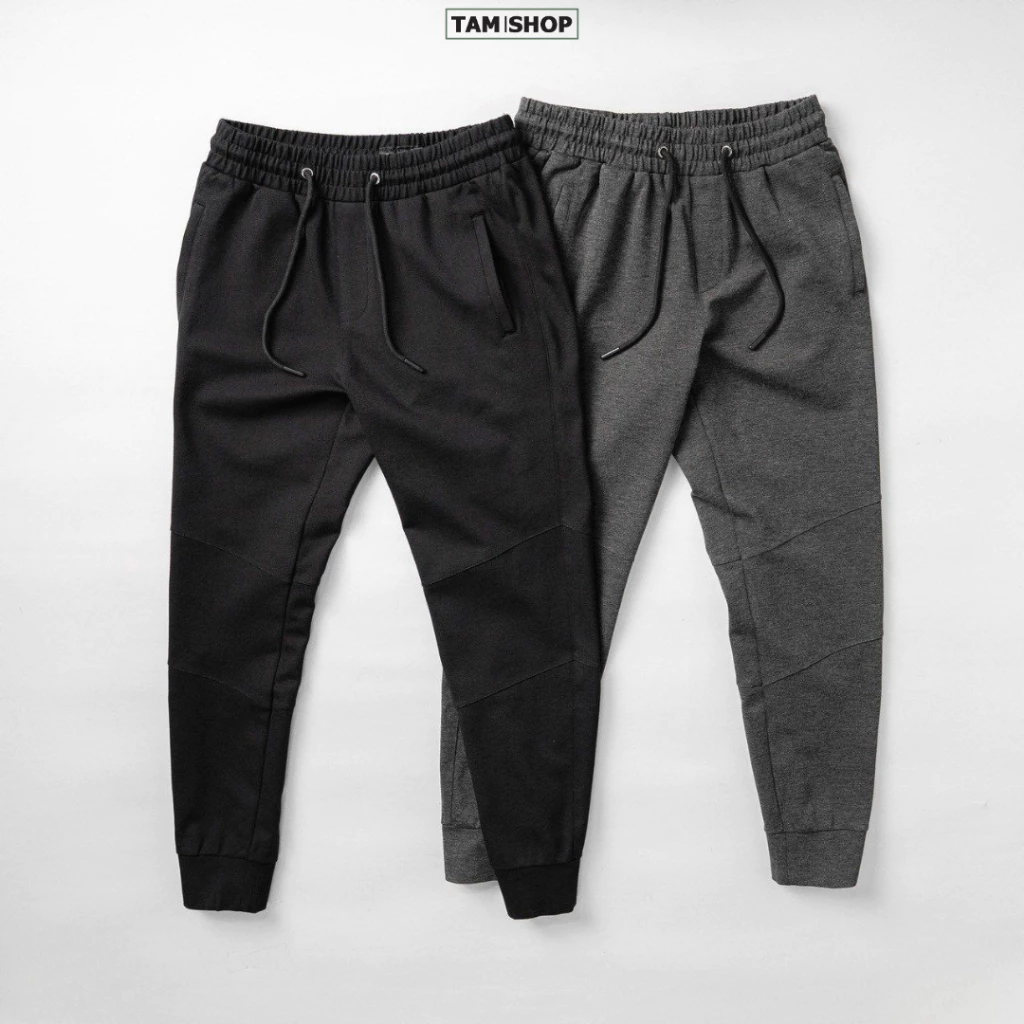 Quần dài nỉ trơn bo, Quần Len Gân Cạp Cao Lưng Thun Quần Jogger Bigsize 40-70kg - TâmShop k1