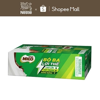 Sữa lúa mạch Nestlé® MILO® thùng 12 x 180ml (12x4x180ml)