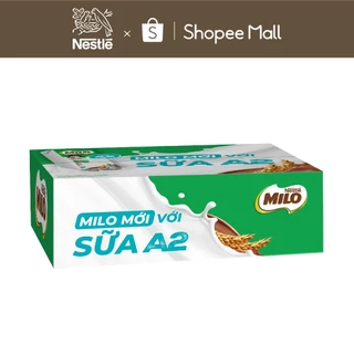 [Live] Sữa Lúa Mạch Nestle MILO với sữa A2 MỚI thùng 12 x 180ml (12x4x180ml)