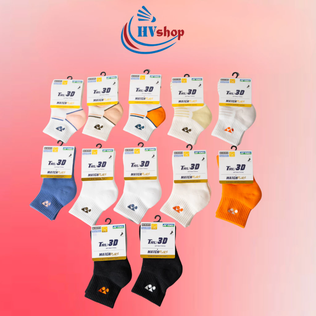 Tất cầu lông Yonex chính hãng, tất cho nam và nữ, màu sắc thanh lịch, chất liệu mềm mại - HVShop