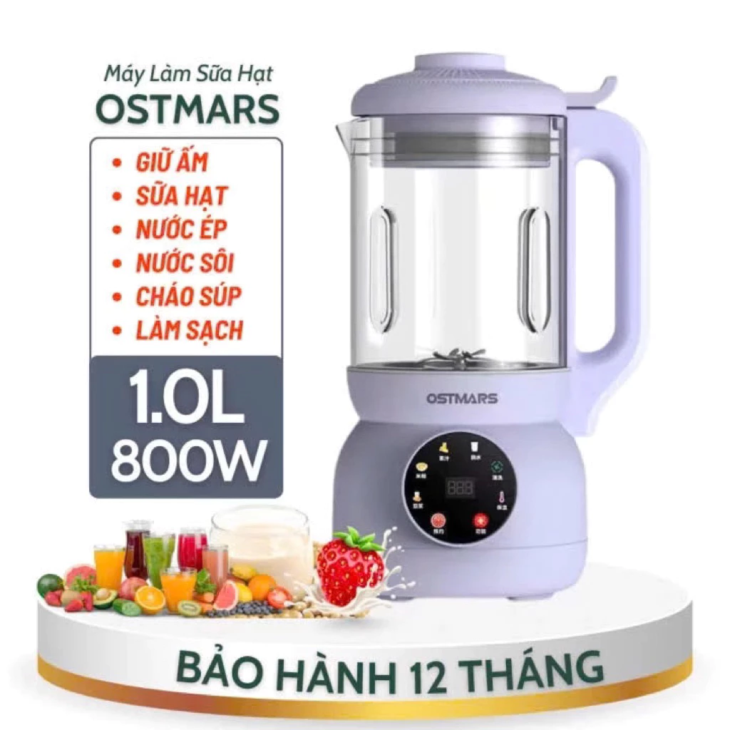 Máy làm sữa hạt OSTMARS – trợ thủ vàng cho gia đình yêu sức khoẻ