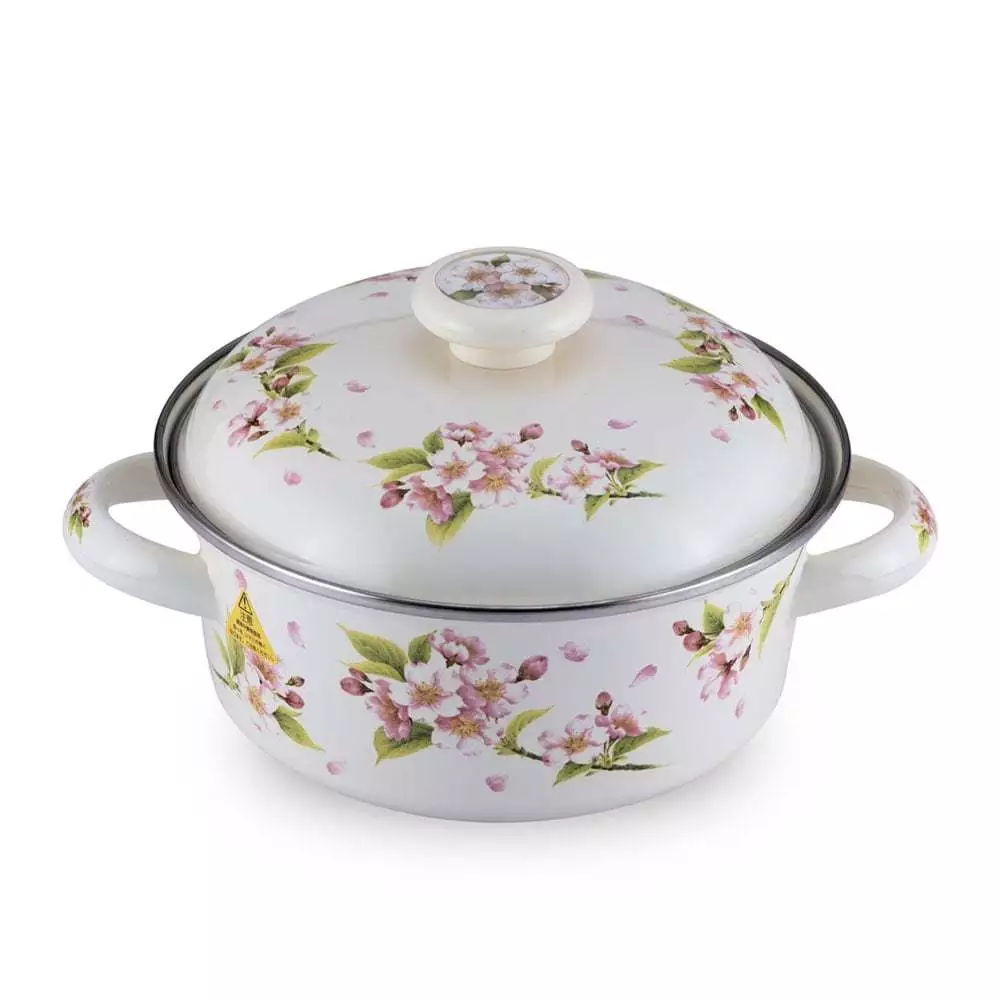 Nồi thép tráng men Nhật Bản FUJIHORO 1.8 lít - Sản xuất tại Thái Lan - Chính hãng