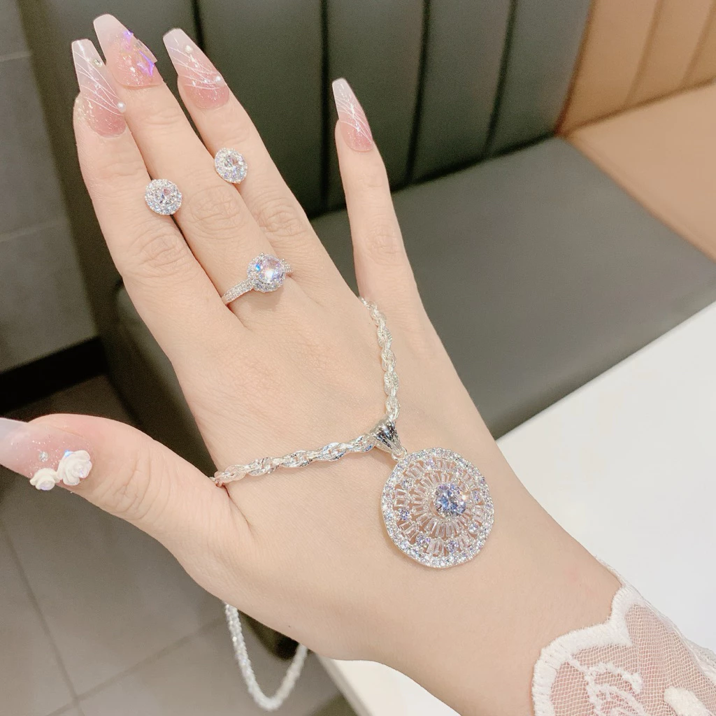 Bộ Trang Sức Cao Cấp 3 Món Sang Chảnh Lấp Lánh