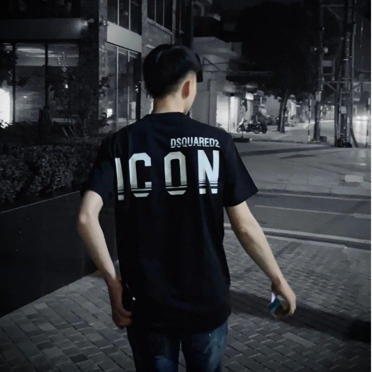 Áo Thun nam DSQ Icon Kẻ Sau Lưng Họa Tiết Hình In Nhiệt Cao Cấp Chất Liệu Cotton Co Dãn 2 Chiều Phù Hợp Cho Nam Hot 2025