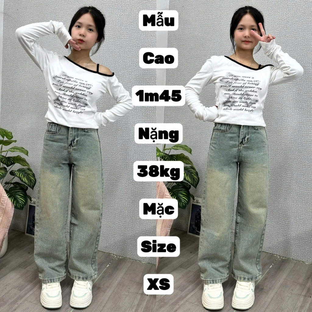 (JEAN NẤM SIZE NHỎ) Quần Jean suông cho nấm lùn màu rêu nhạt wash và xám wash Vintage dễ phối đồ 1m40 1m50 size xxs xs