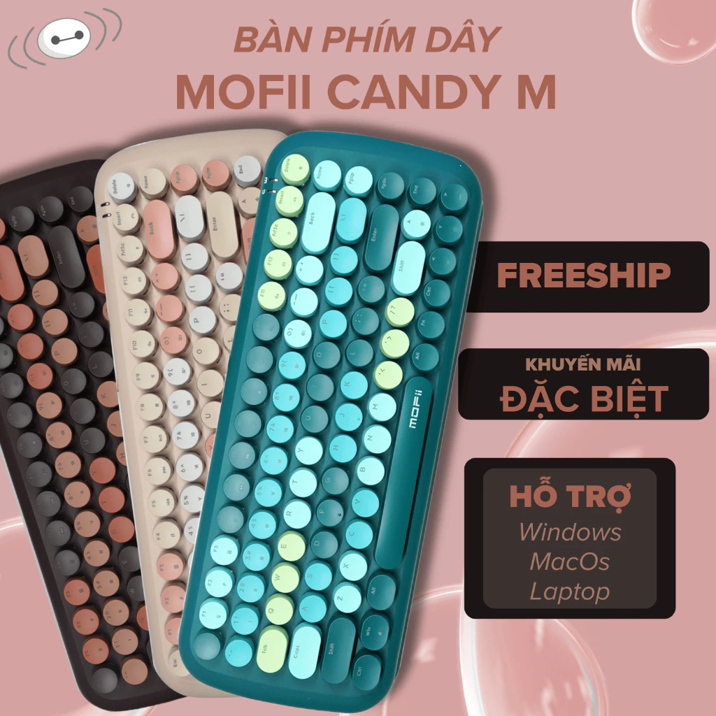 Bàn Phím Cơ Có Dây Mofii Candy M Kết Nối USB