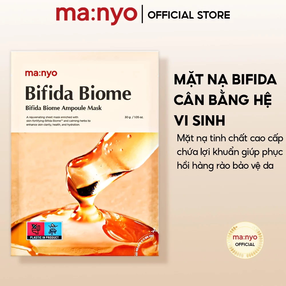 [GIFT] Mặt nạ hỗ trợ làm dịu da ma:nyo Bifida Biome Ampoule Mask 30g giúp cân bằng hệ vi sinh