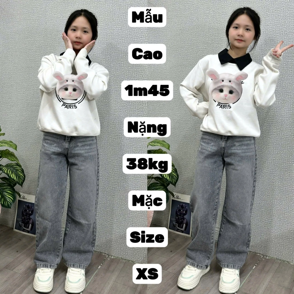 (Jean Nấm size nhỏ) Quần Jean Nữ cao cấp trơn màu Xám wash bụi dài 90cm cho nấm lùn 1m40 1m45 1m50 size xxs size xs