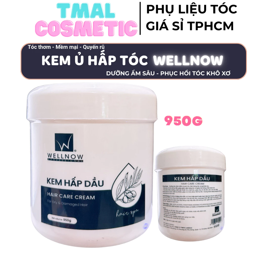 KEM Ủ TÓC HẤP DẦU TINH CHẤT OLIVE OIL WELLNOW 950GR
