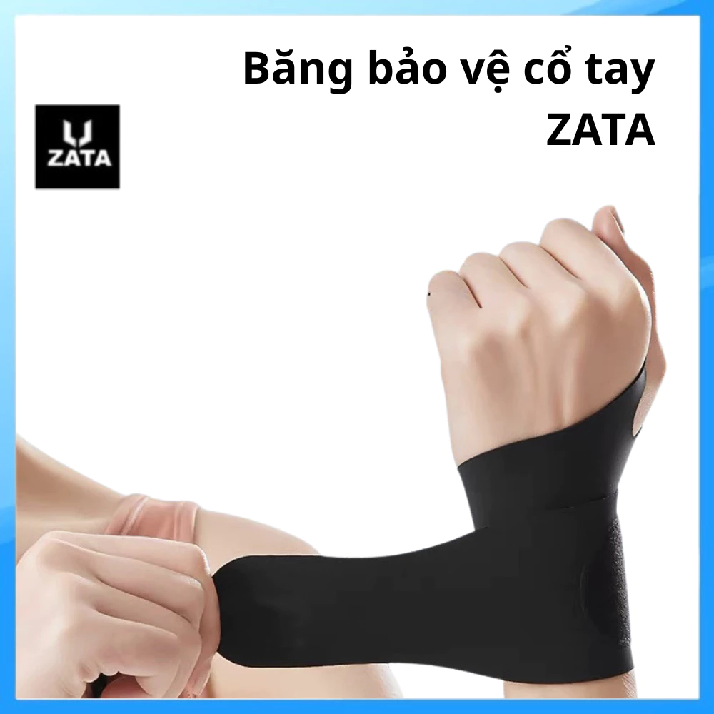 Đai cuốn hổ trợ cổ tay hội chứng đau cổ tay, băng quấn cổ tay Đai quấn bảo vệ cổ tay khi tập Gym Zata Vn - BCT