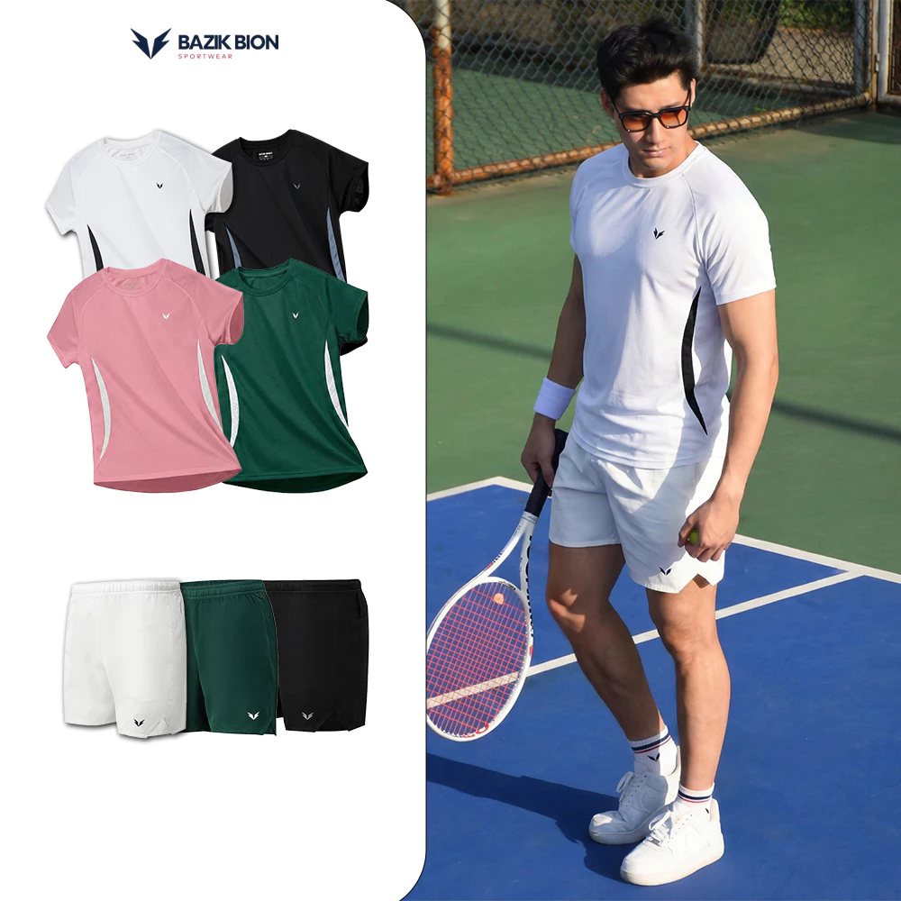 Áo Thể Thao Pickleball BAZIK BION Spin 02 Phối Sườn Thấm Hút Nhanh Khô, Siêu Nhẹ Thoáng Khí, Thoải Mái - A47