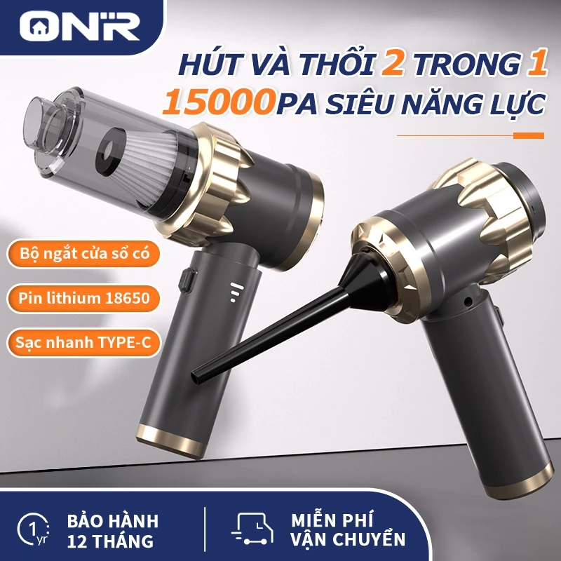 Máy Hút Bụi Cầm Tay Đa Năng, Máy Hút Bụi Ô Tô Không Dây 15KPA, Hút & Thổi 2 Trong 1, Có Thể Hút Khí Và Thổi Khí