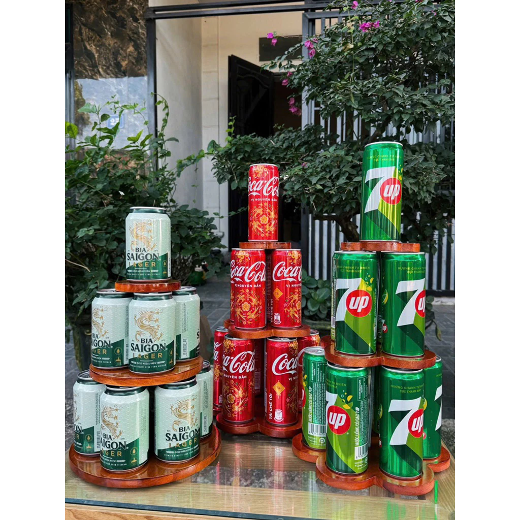 🔥 Tháp Nước 3 Tầng Hình Cánh Hoa Sen – Gỗ Chuẩn Loại 1 🔥