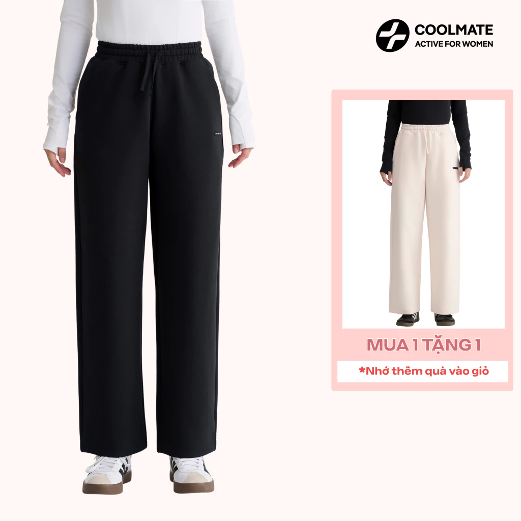 [MUA 1 TẶNG 1] Quần dài thể thao đi chơi Nữ Studio Pants quần nữ thể thao mềm mại ấm áp - Coolmate Active For Women