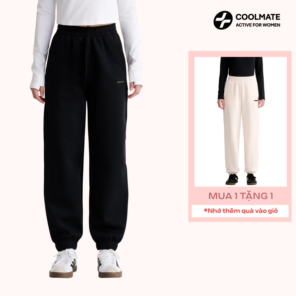 [MUA 1 TẶNG 1]  Quần dài thể thao jogger thể thao đi chơi Nữ Studio Pants mềm mại - Coolmate Active For Women