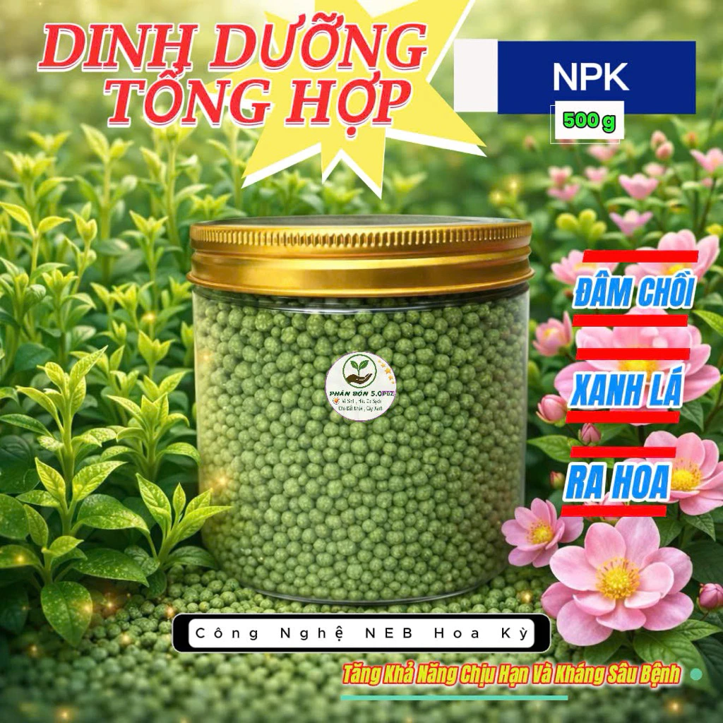 Dinh Dưỡng Tổng Hợp NPK - Phân Bón Kích Hoa - Đâm Chồi - Xanh Lá