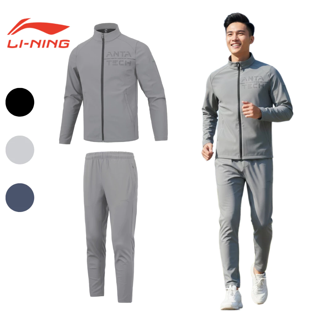 Bộ Gió Ép Nỉ ANTA_Teck Chính Hãng Form Xuông 3 Màu Menswawer Size S - XXL Thời Trang