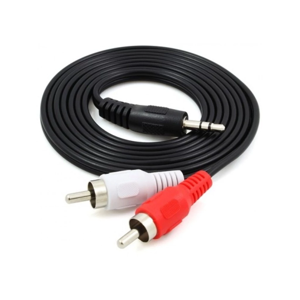 Dây Cáp Audio 3.5mm ra 2 RCA cho loa kéo, Amply, loa vi tính