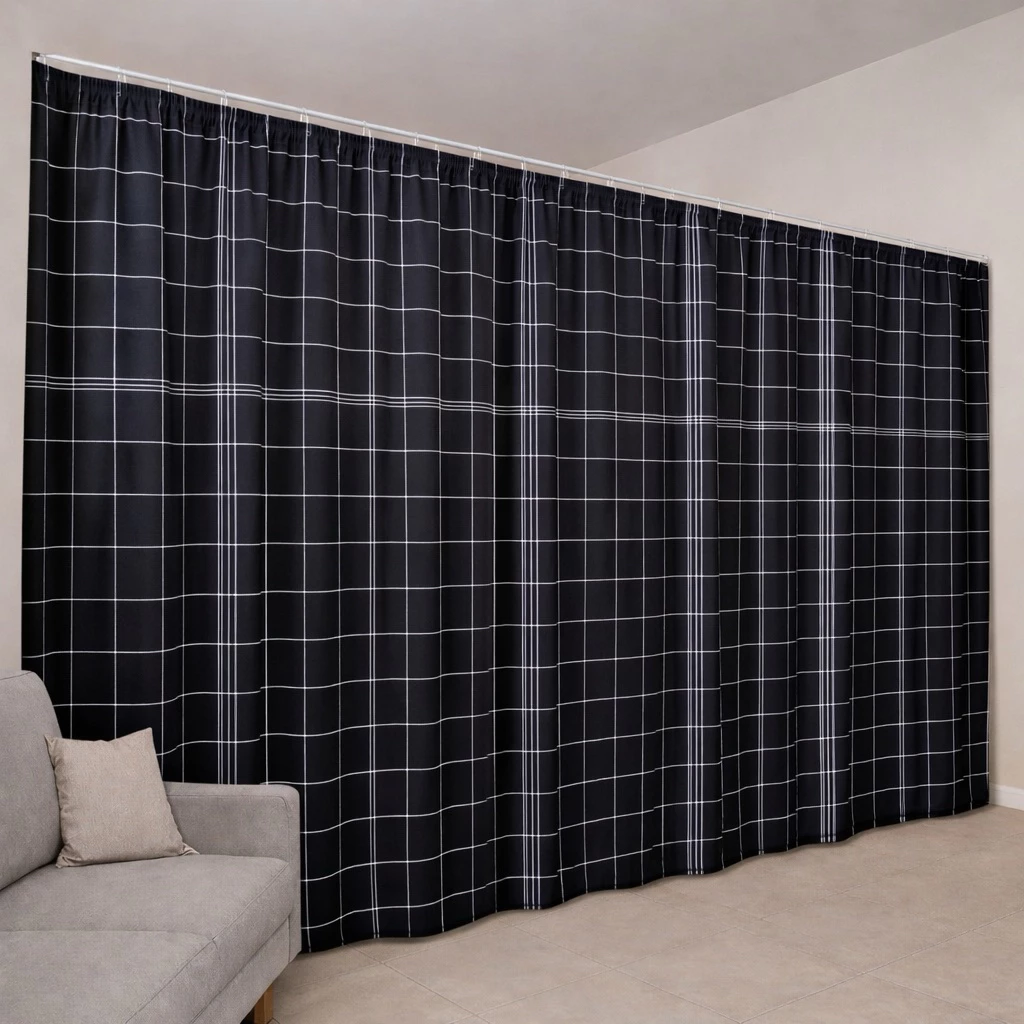RÈM CỬA, RIDO KÈM MÓC TREO TIỆN LỢI VẢI POLY NGĂN PHÒNG CHE NẮNG DECOR PHÒNG NGỦ
