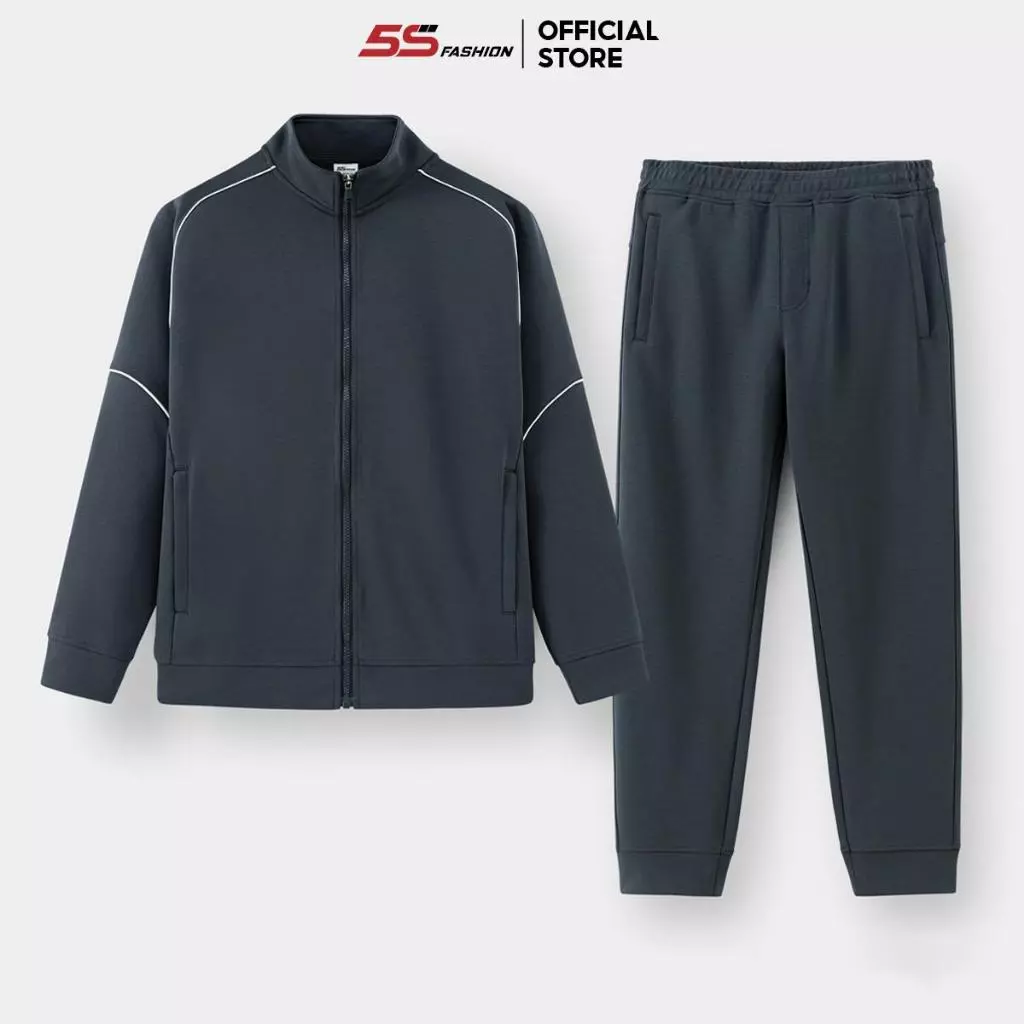 [GIÁ MỞ BÁN] Bộ Nỉ Khóa Nam S-WARM 5S FASHION Phối Line Khỏe Khoắn, Chất Nỉ Cao Cấp, Ấm Áp 01-MBNKR5027