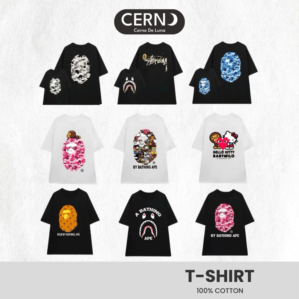 Áo thun CERNO Khỉ Hottrend form rộng unisex, chất liệu cotton 250gsm, mẫu đẹp, phong cách đầy cá tính tt