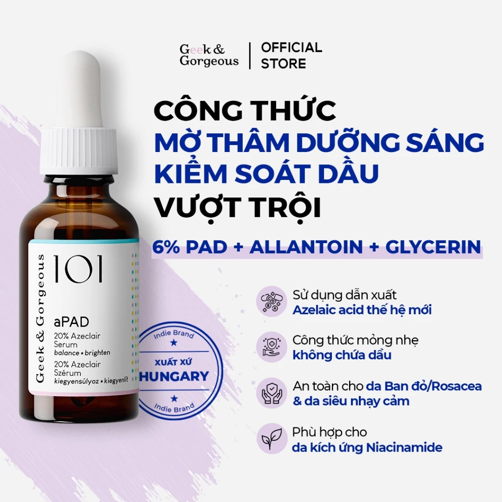 [LỖI VỎ GIẤY] Tinh chất chăm sóc da Geek&Gorgeous Serum 30ml
