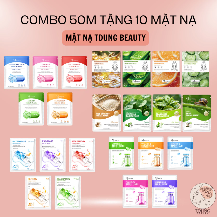 [COMBO 50 TẶNG 10 MIẾNG] mặt nạ dưỡng da cao cấp nội địa trung