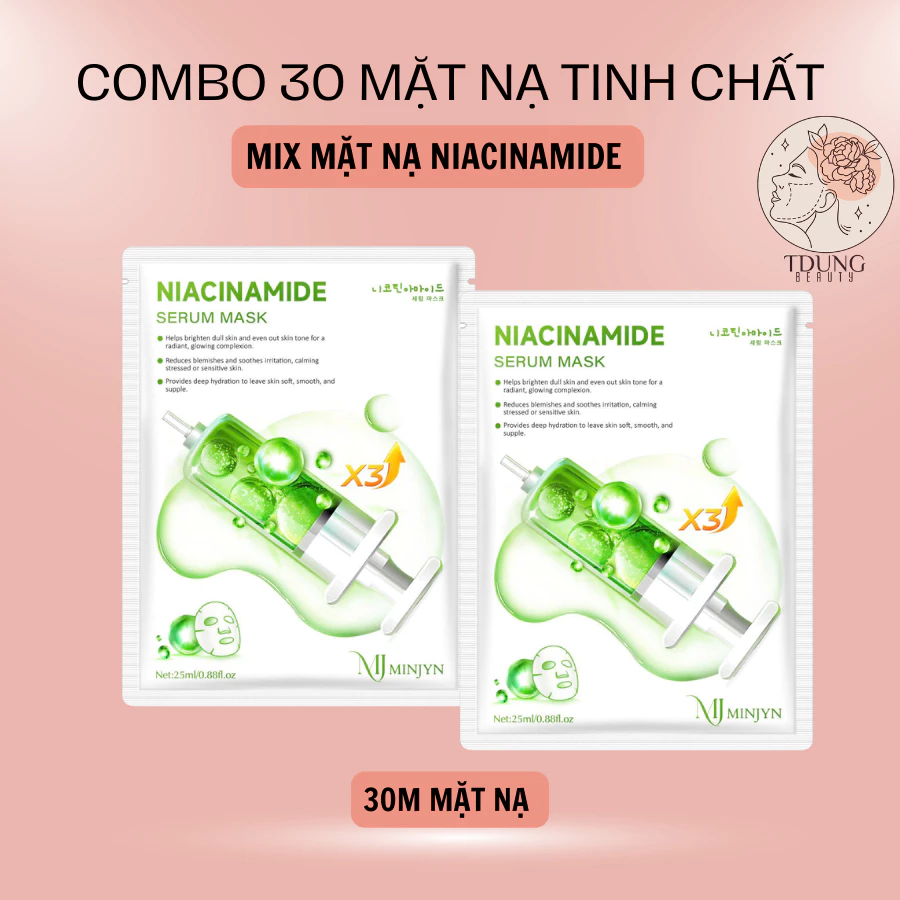 [COMBO 30M] Mặt Nạ Dưỡng Da Chuyên Sâu, Dưỡng Trắng Sáng cho làn da cung cấp khoáng chất cần thiết cho da TDung Beauty