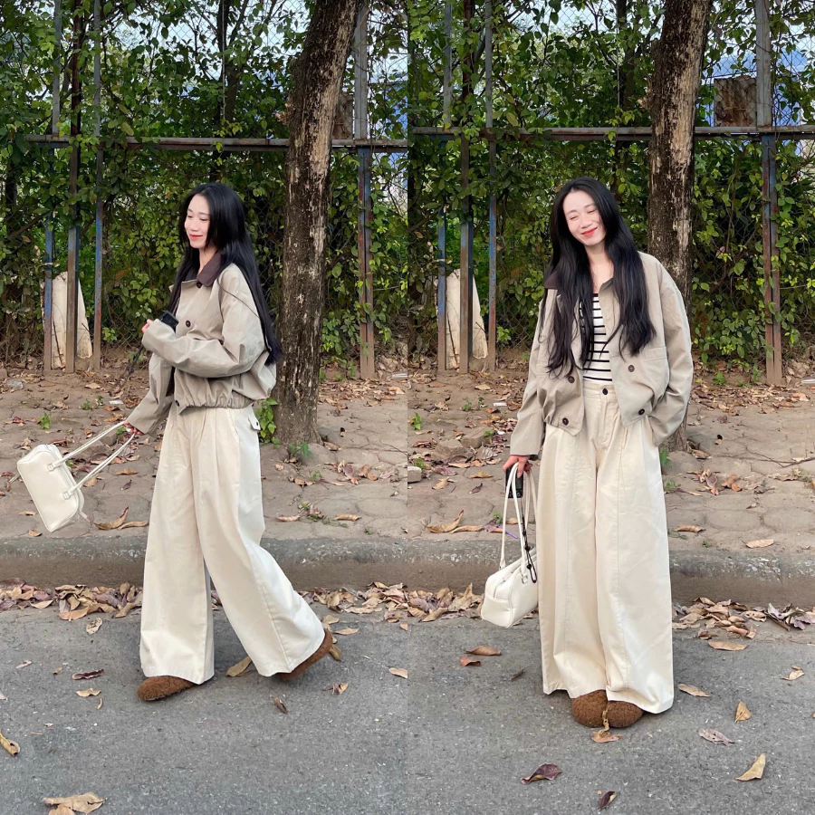 Tulidu - Moon Pants | Quần kaki suông ống rộng chất vải kaki Nhật cao cấp mềm mịn