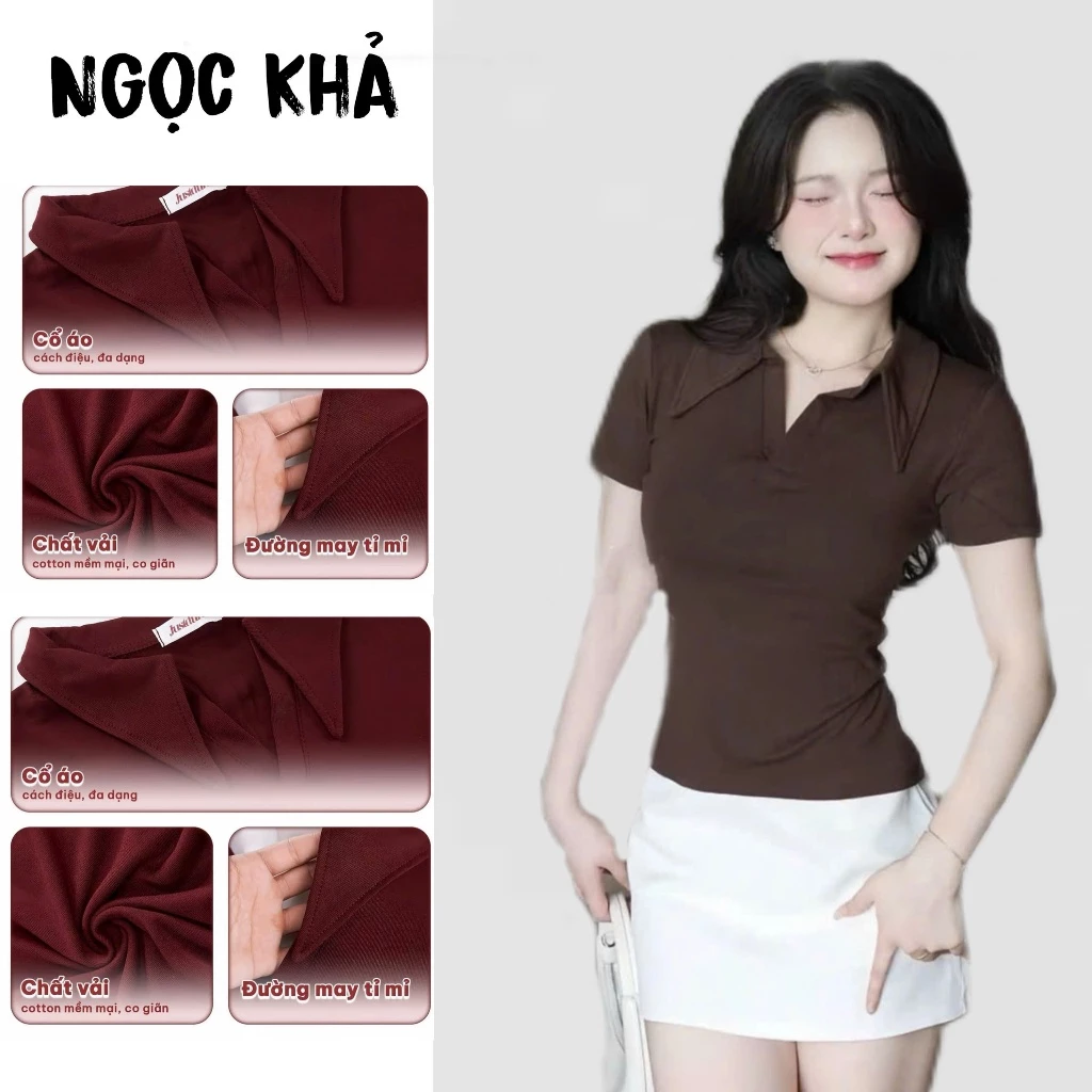 Áo Thun Body Polo Cotton Mịn Cao Cấp – Form Gọn Che Khuyết Điểm Tốt