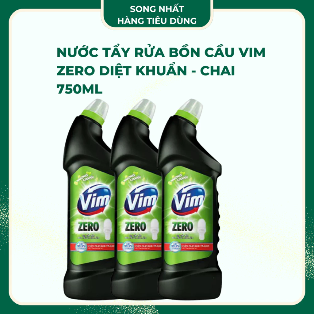 Nước Tẩy Rửa Bồn Cầu Vim Zero Diệt Khuẩn - Chai 750ML