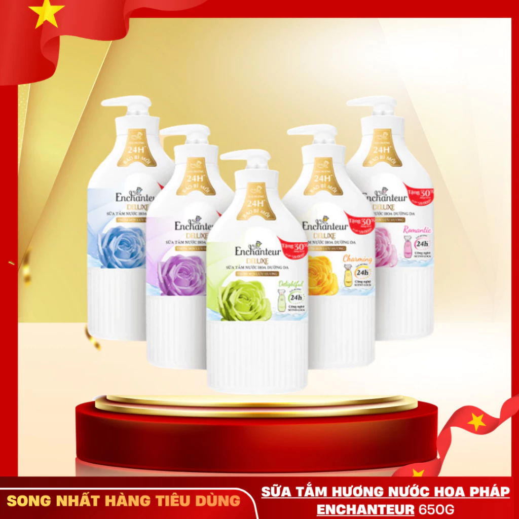 Sữa Tắm Enchanteur Nước Hoa Dưỡng Da 650g