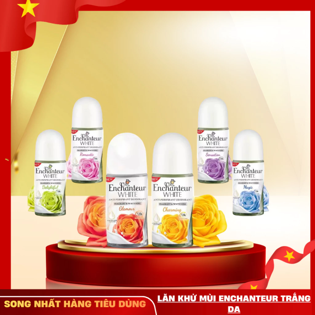 Lăn khử mùi trắng da Enchanteur và hương nước hoa 50ml