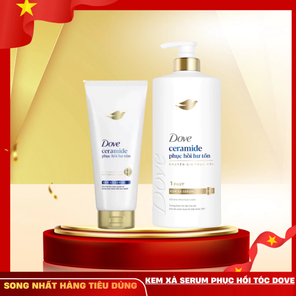 Kem xả phục hồi tóc Dove Phục Hồi Hư Tổn 610G