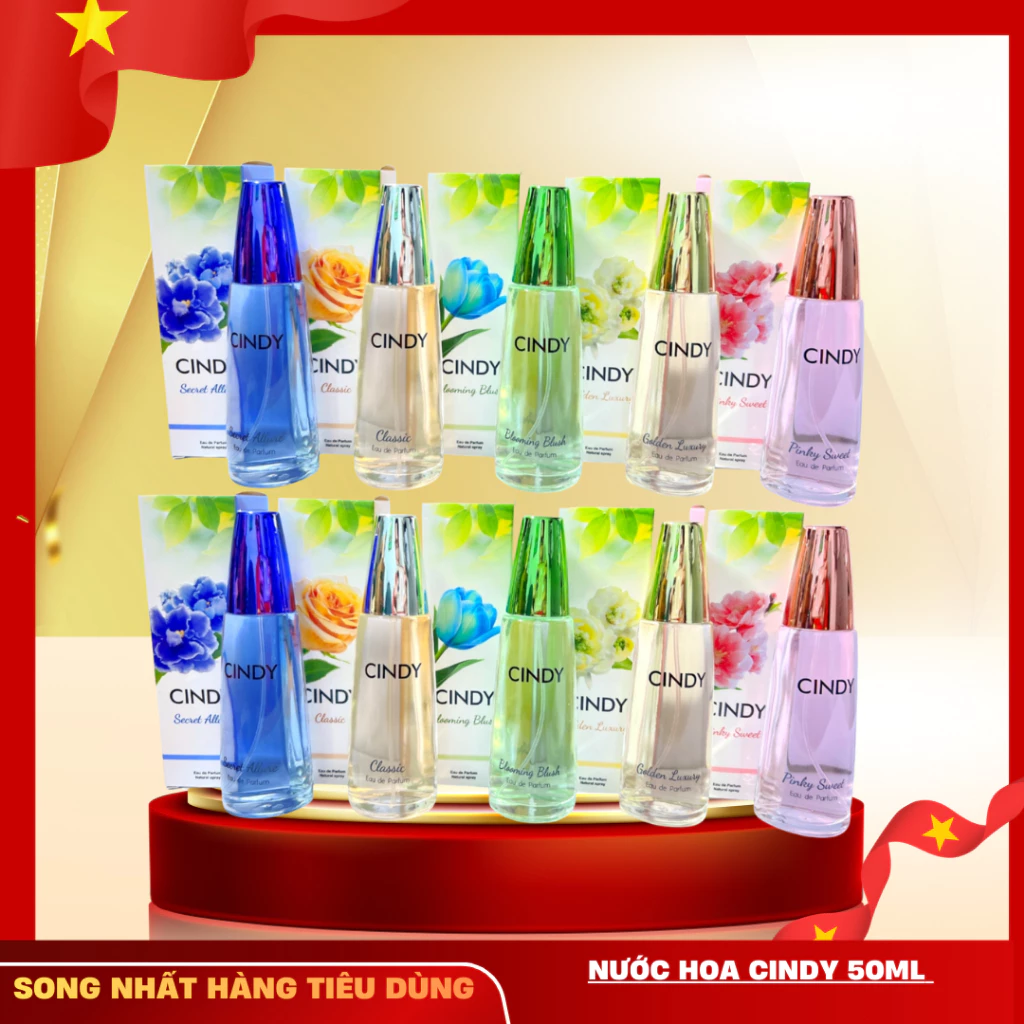 Nước hoa CINDY 50ml NHIỀU MÙI HƯƠNG