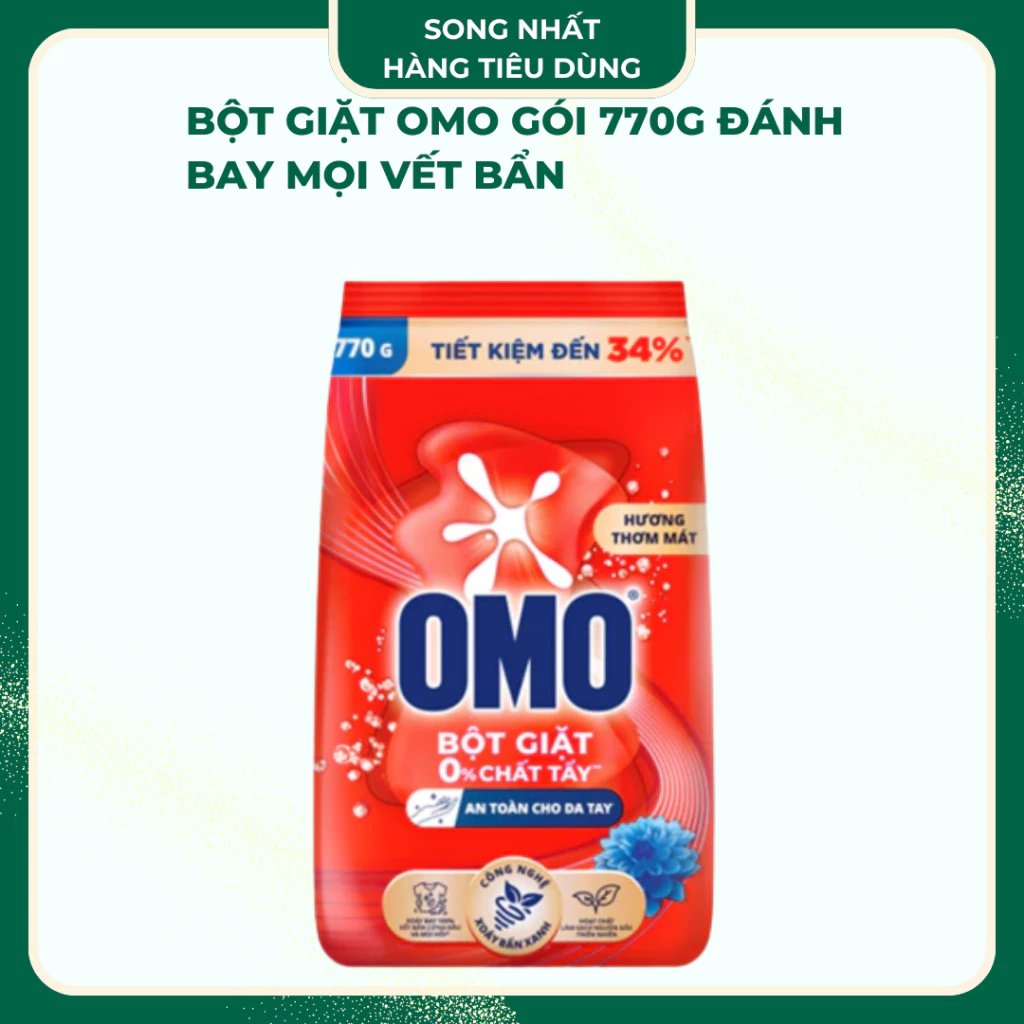 Bột Giặt OMO Gói 770g ĐÁNH BAY MỌI VẾT BẨN