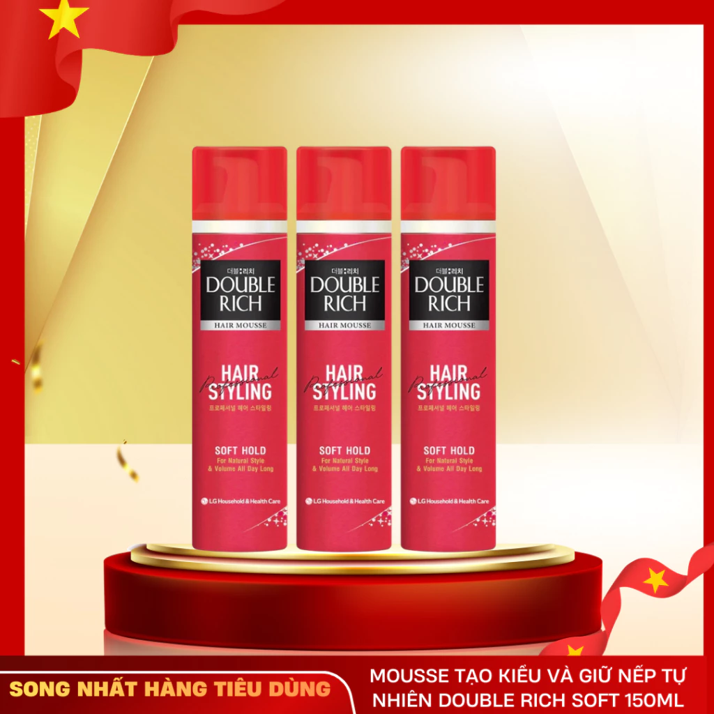 Keo Tạo Kiểu Tóc Dạng Xịt Double Rich Hair Spray Giữ Nếp Tóc Nhiều Giờ 150ml