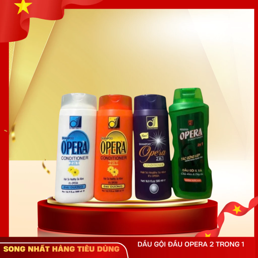Dầu gội Opera 2IN1 giảm gàu và rụng tóc làm sạch tóc và da dầu 500ml( TÍNH GIÁ SỈ THÙNG 16 CHAI)