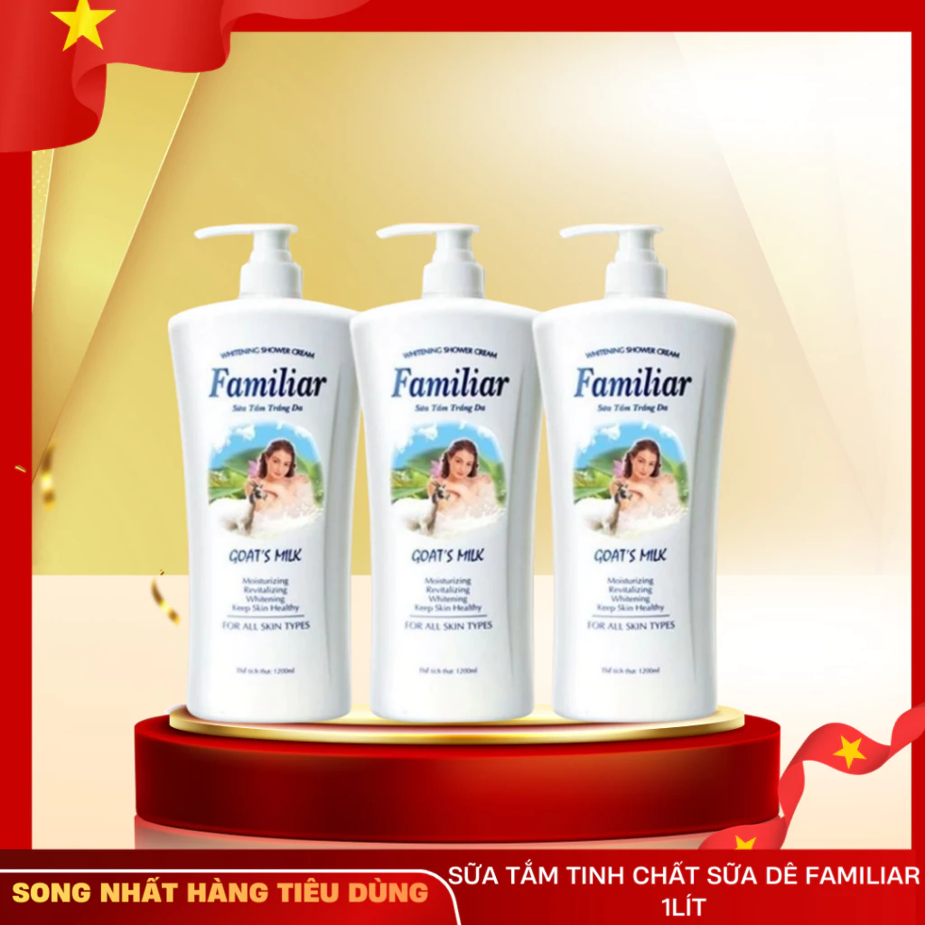 Sữa tắm tinh chất sữa dê Familiar 1lít