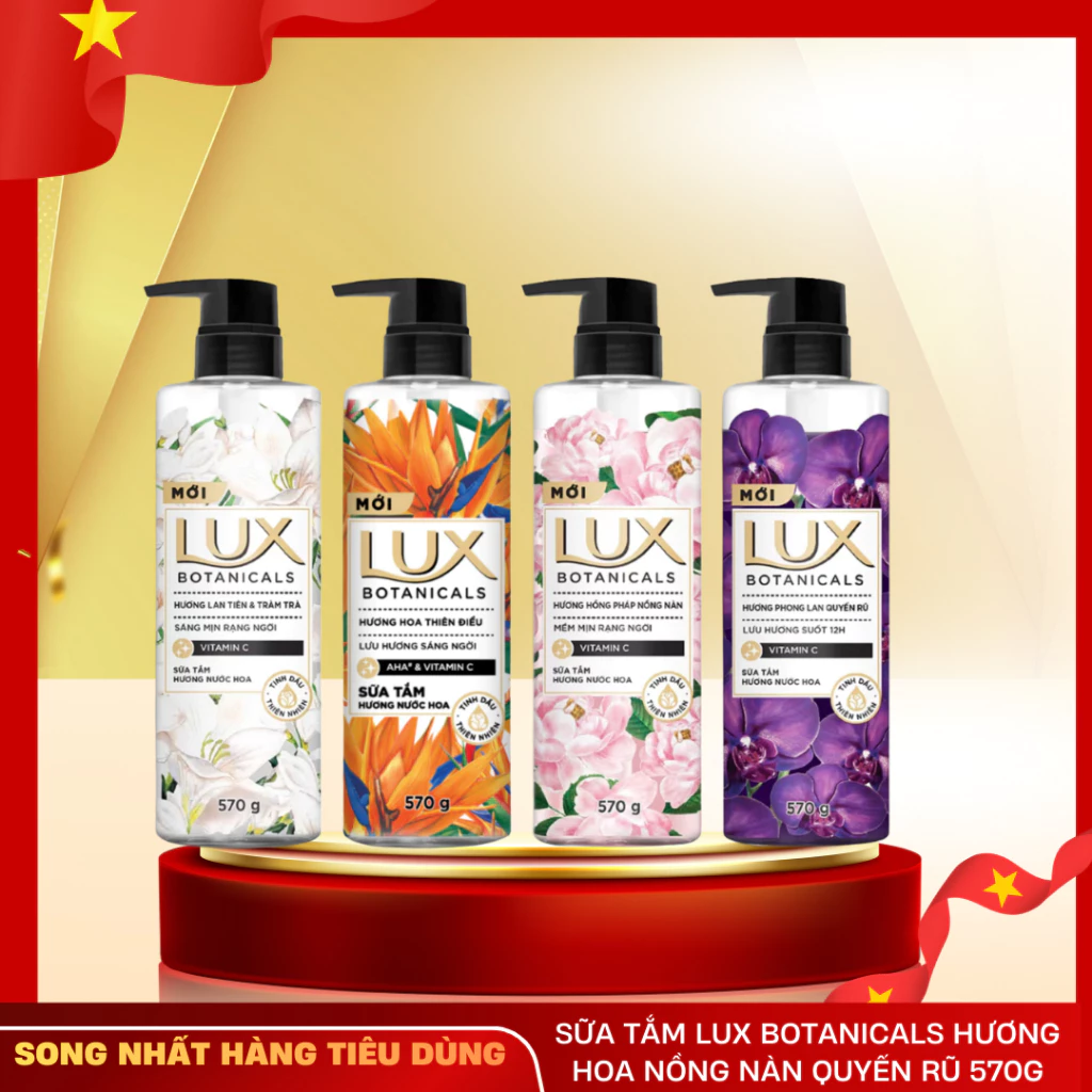 Sữa Tắm LUX Botanicals Hương Nước Hoa Chai 570g