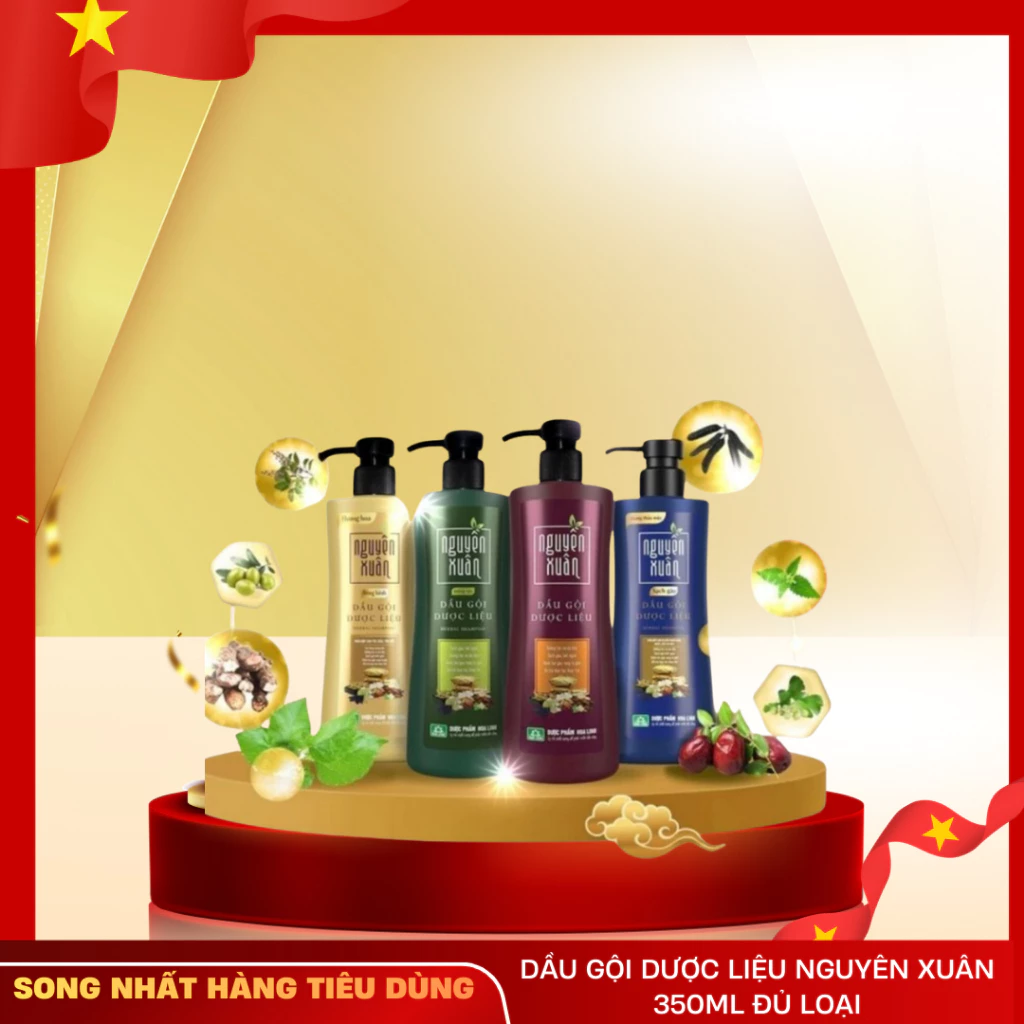 Dầu gội dược liệu Nguyên Xuân 350ML ĐỦ LOẠI