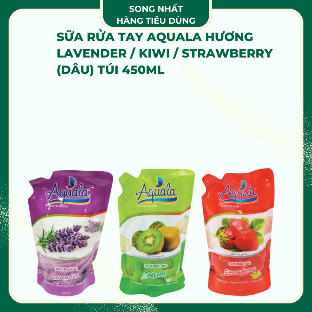 Nước rửa tay Aquala dạng túi 450ml