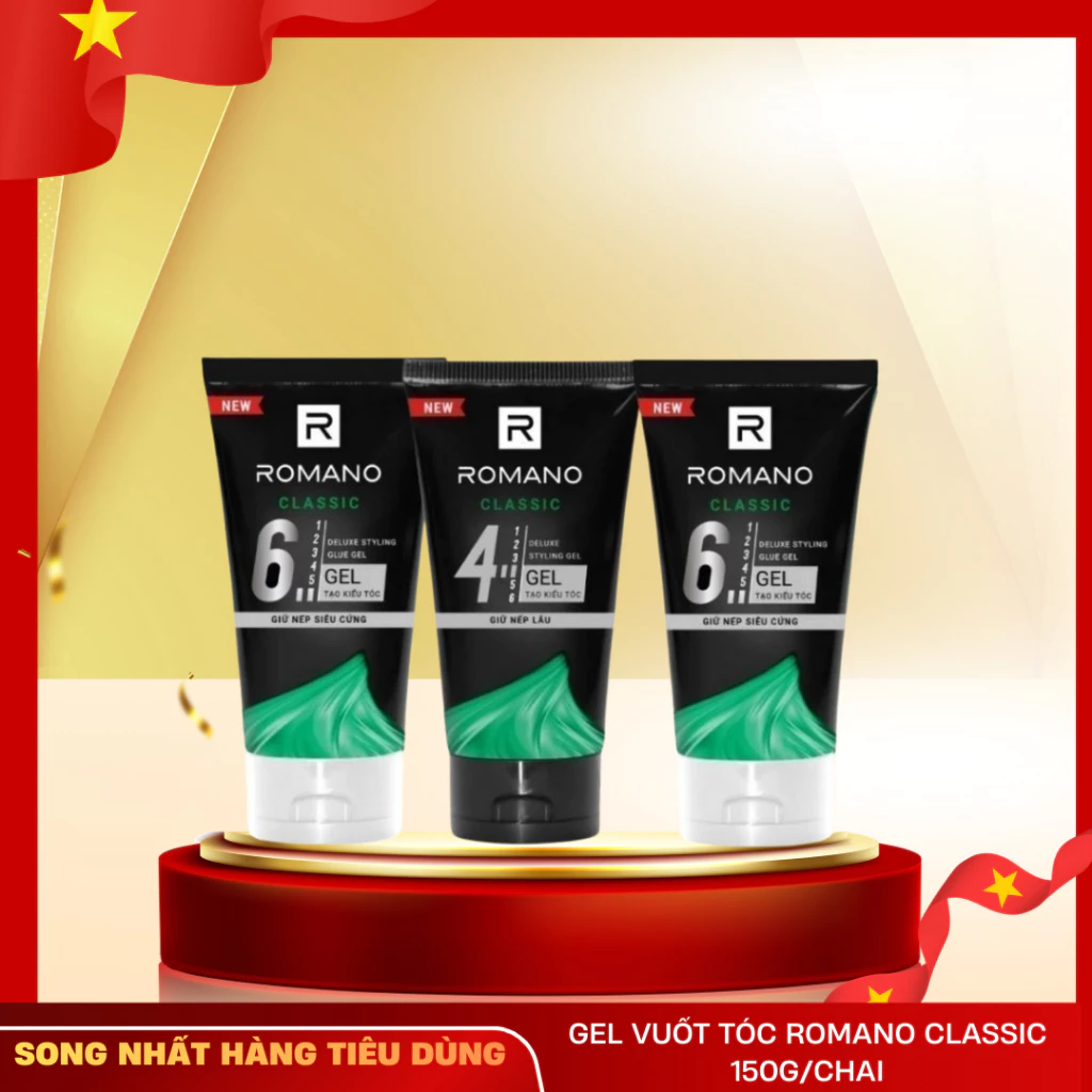 Gel vuốt tóc Romano Classic 150g/chai