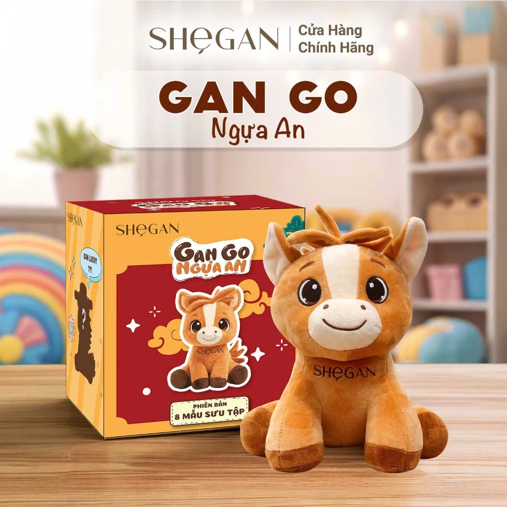 (Quà Tặng Độc Quyền) Một Hộp Linh Vật 2026 Ngựa GAN SHeGAN Ngẫu Nhiên - 8 Phiên Bản
