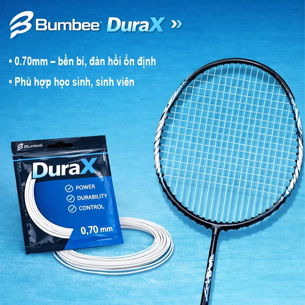 Cước Vợt Cầu Lông Bumbee B DuraX 0.70mm 10m Chính Hãng - Dây Bền Giá Tốt Cho Người Mới Chơi & Phong Trào