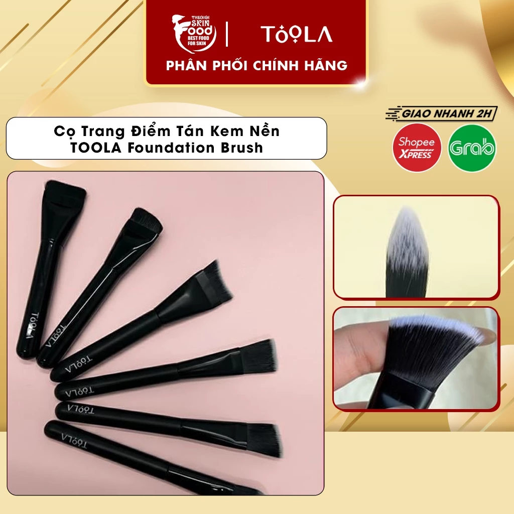 Cọ Trang Điểm Tán Kem Nền TOOLA Foundation Brush ThegioiSkinfood