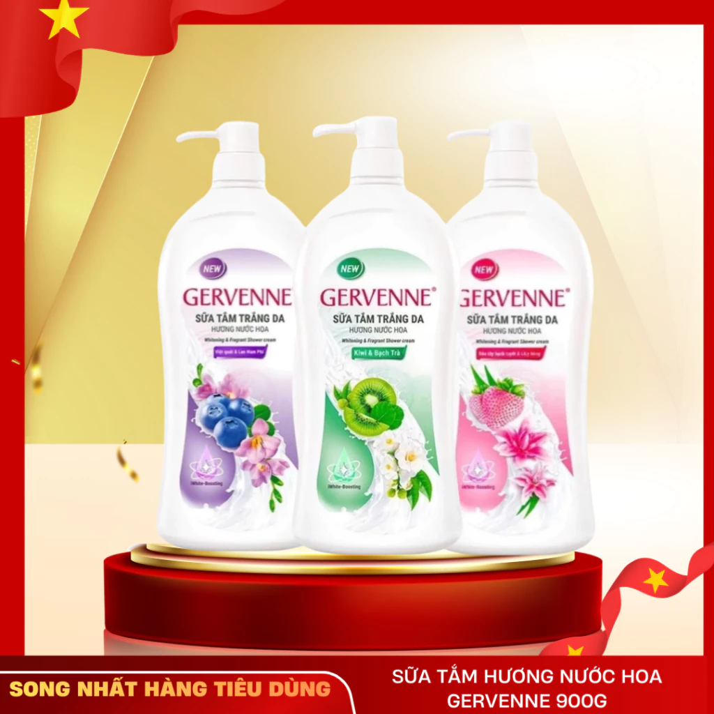 Sữa Tắm Hương Nước Hoa Gervenne 900g