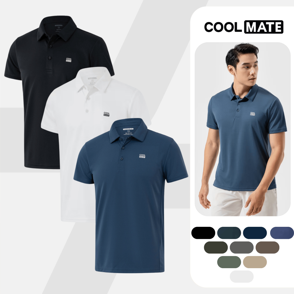 Combo 03 Áo Polo thể thao nam ProMax-S1, Áo đa năng Gym Chạy bộ Pickleball…