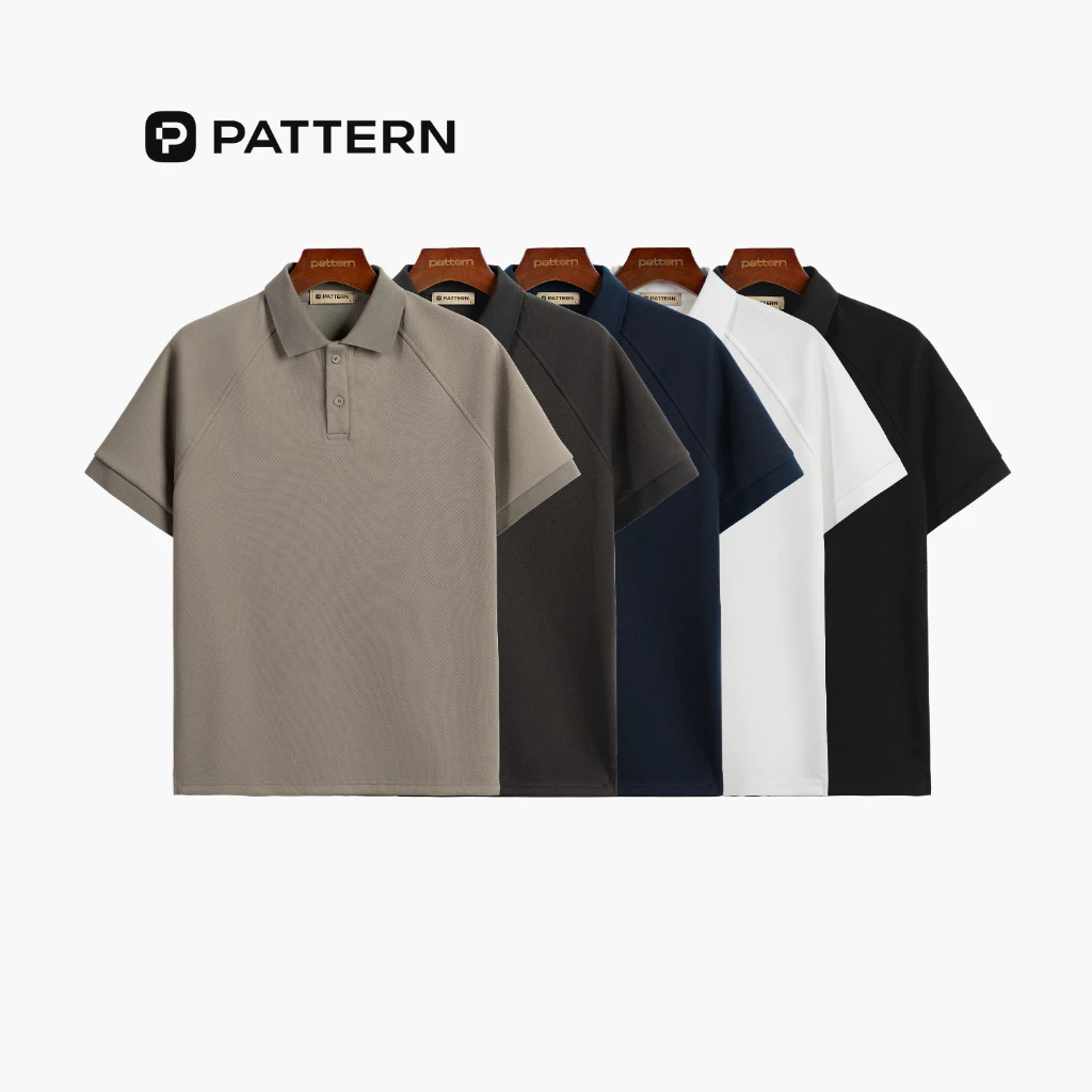 Áo Polo Raglan v2 Premium Pattern PA076 Áo phông có cổ vải cotton diamond